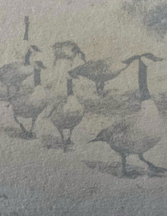 anthotype make with unconventional emulsion of black beans . The result is an ethereal tone capture the essence of Canadian geese . Cristina Zaletta Canada